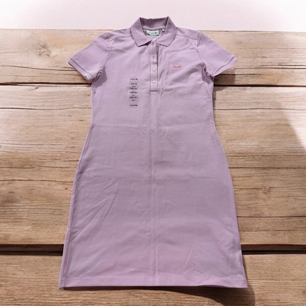 Women's Slim Fit Stretch Mini Piqué Polo Dress